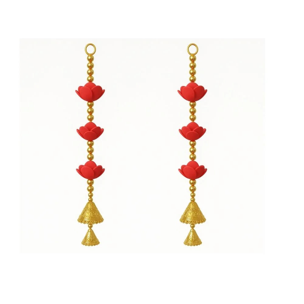 7 Ft Golden & Red Flower Lenta