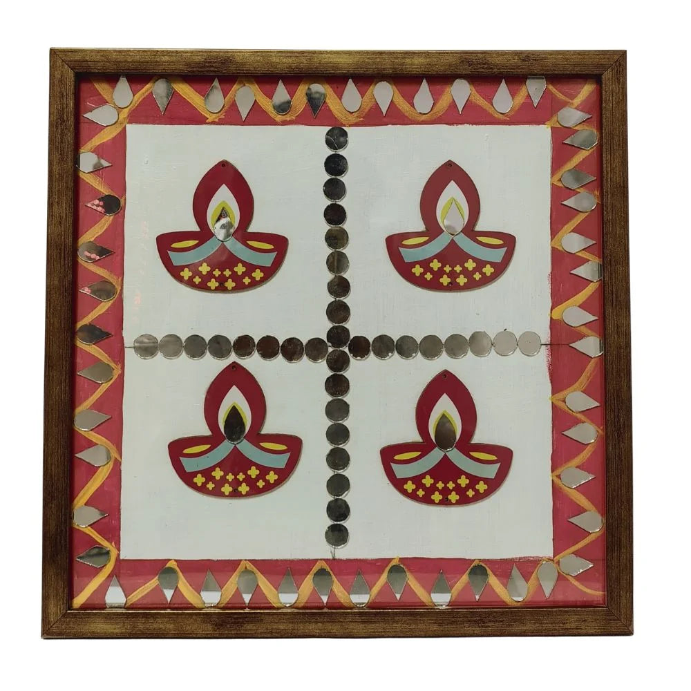 Handcrafted Diya Wall Art for Festive & Spiritual Decor