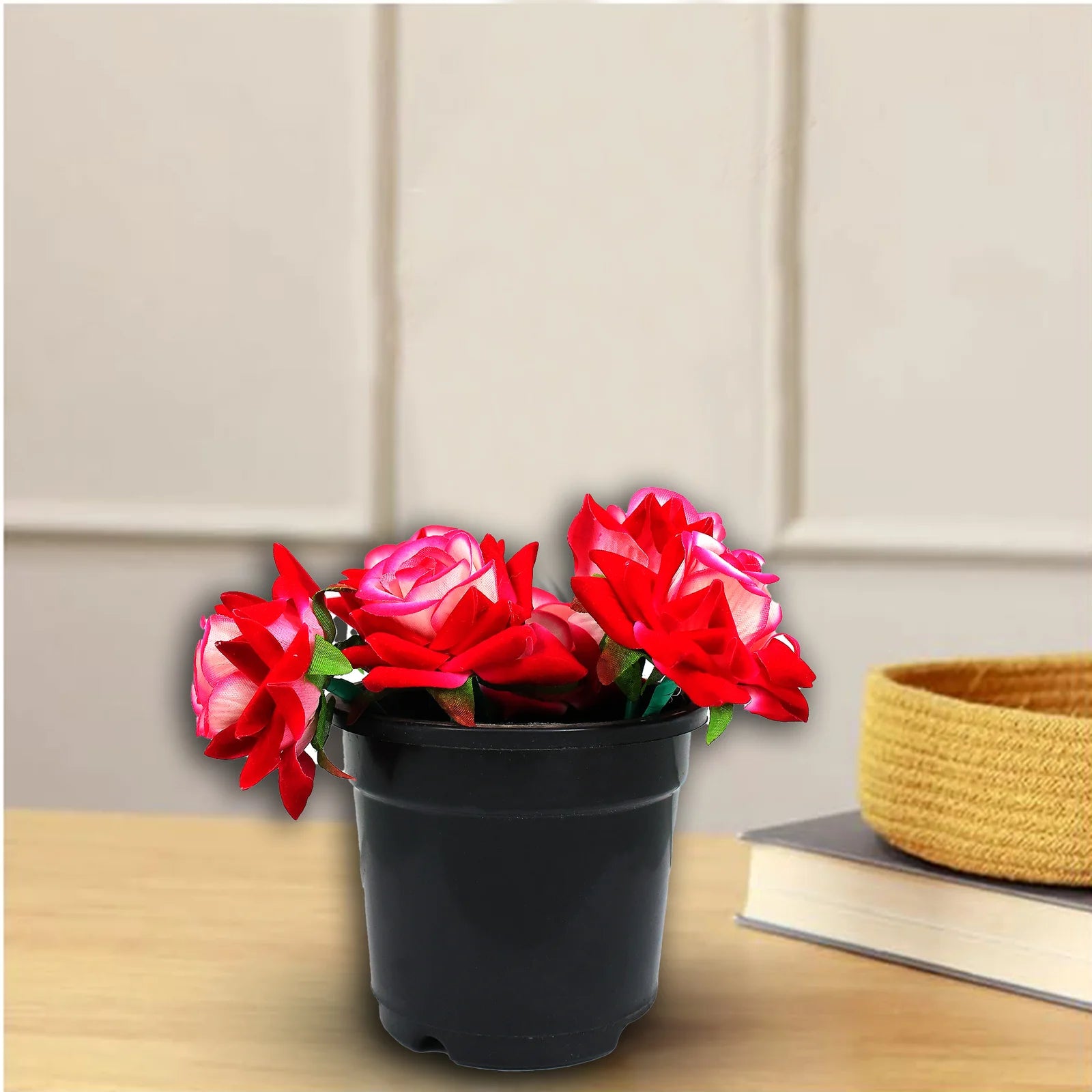 Pink & White Artificial Flower Bunch