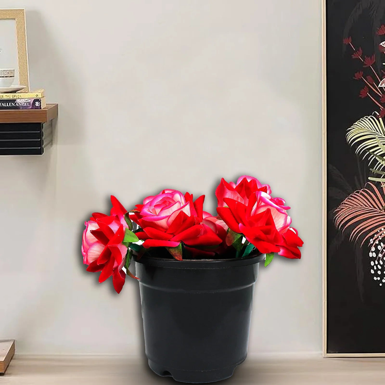 Pink & White Artificial Flower Bunch