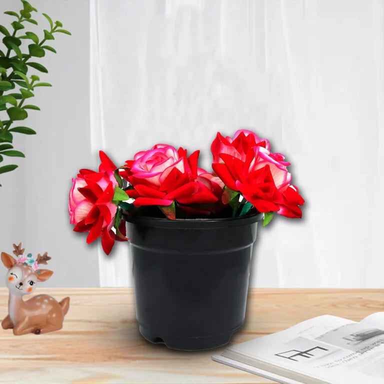 Pink & White Artificial Flower Bunch